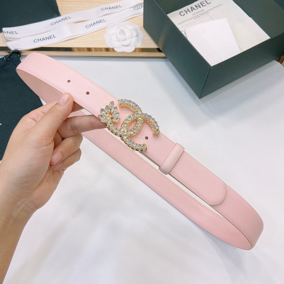 小香3.0Cm双面小牛皮与精品贵金属