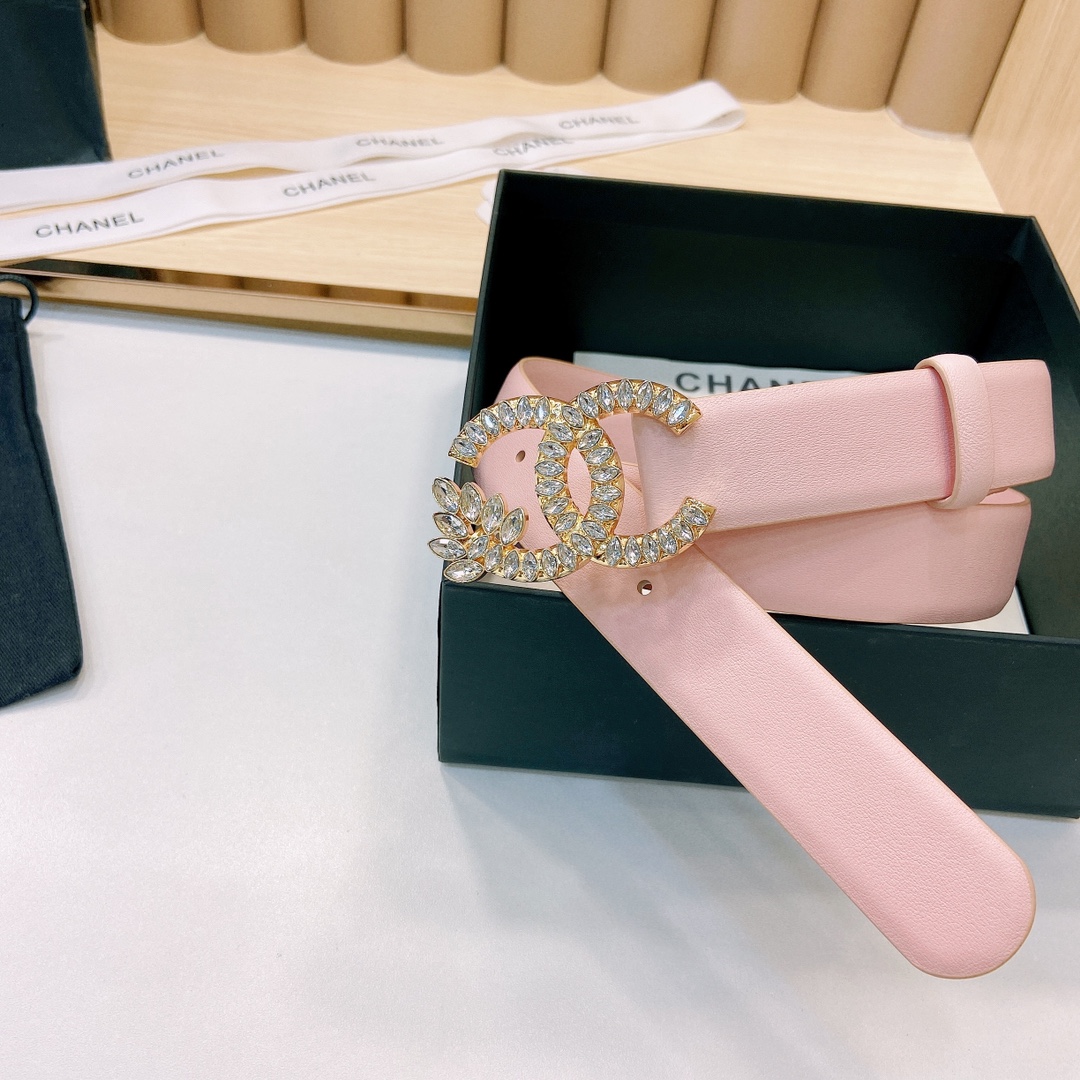 小香3.0Cm双面小牛皮与精品贵金属
