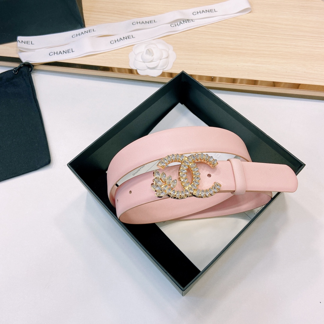 小香3.0Cm双面小牛皮与精品贵金属