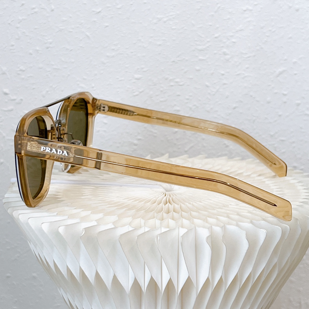 PRADA普拉达镂空镜框男女通用太阳眼镜