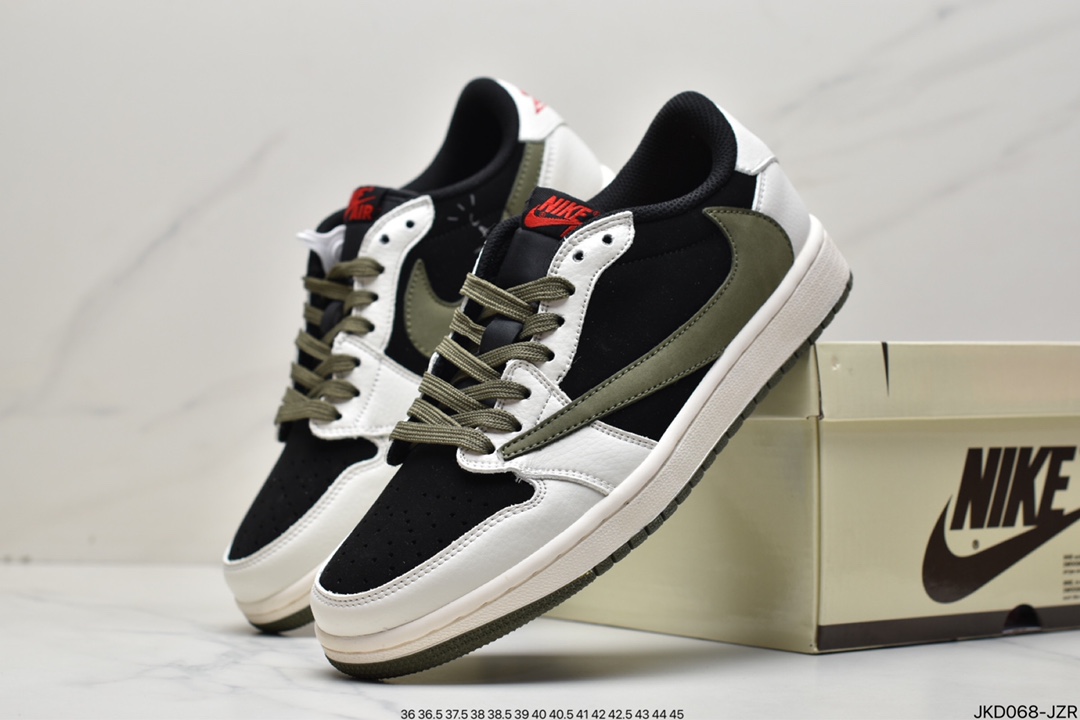160 耐克/Nike Air Jordan 1 Low OG SP”Grey/Black/White”AJ1乔丹一代DM7866-168