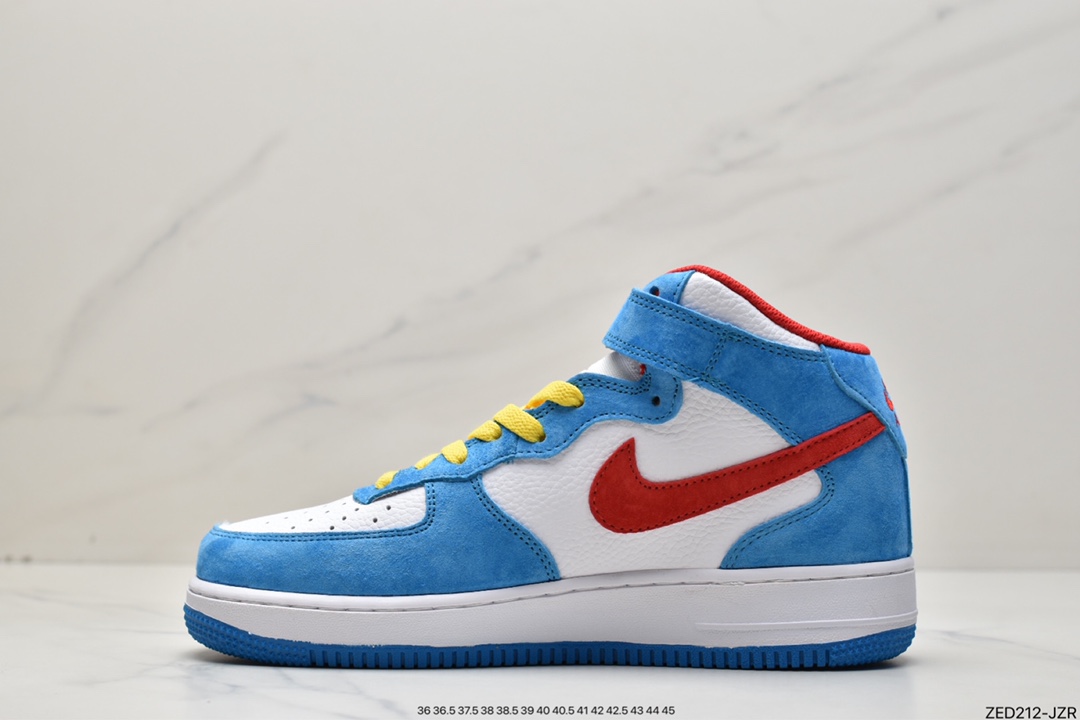 260 Nike Air Force 1'07 Mid“Doraemon”空军一号机器猫 GB1236-160