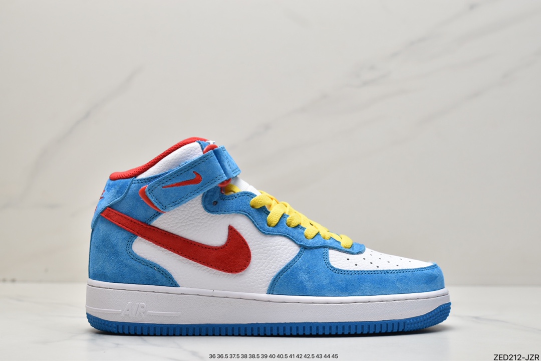 260 Nike Air Force 1'07 Mid“Doraemon”空军一号机器猫 GB1236-160