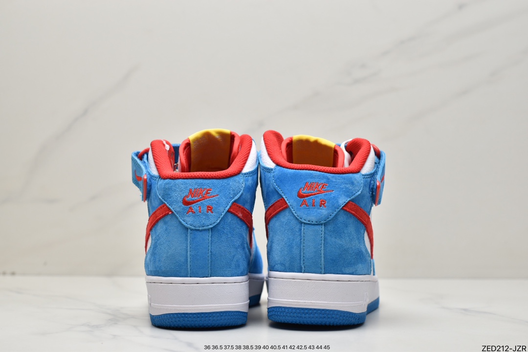 260 Nike Air Force 1'07 Mid“Doraemon”空军一号机器猫 GB1236-160