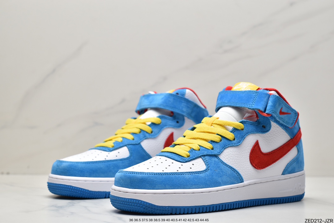 260 Nike Air Force 1'07 Mid“Doraemon”空军一号机器猫 GB1236-160