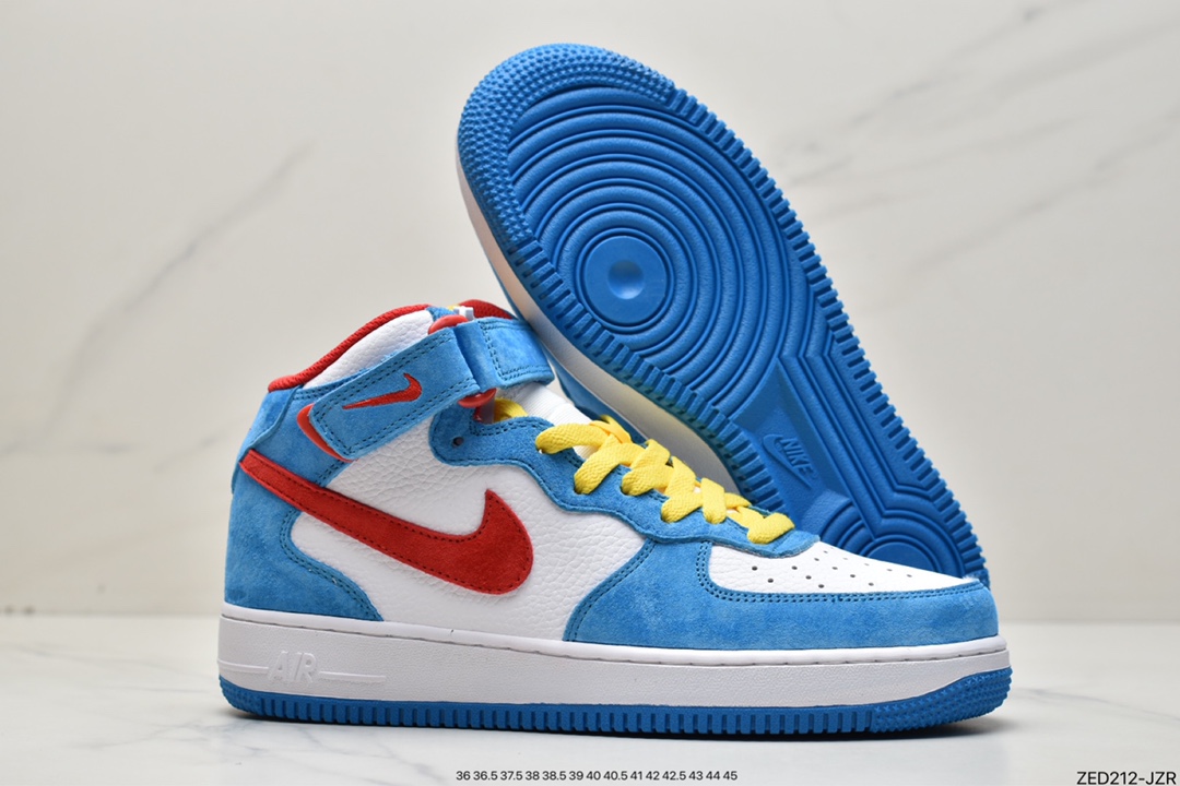 260 Nike Air Force 1'07 Mid“Doraemon”空军一号机器猫 GB1236-160