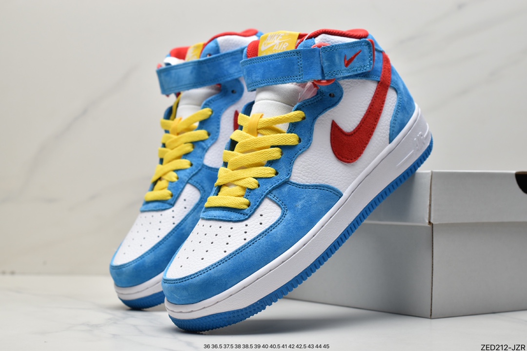 260 Nike Air Force 1'07 Mid“Doraemon”空军一号机器猫 GB1236-160