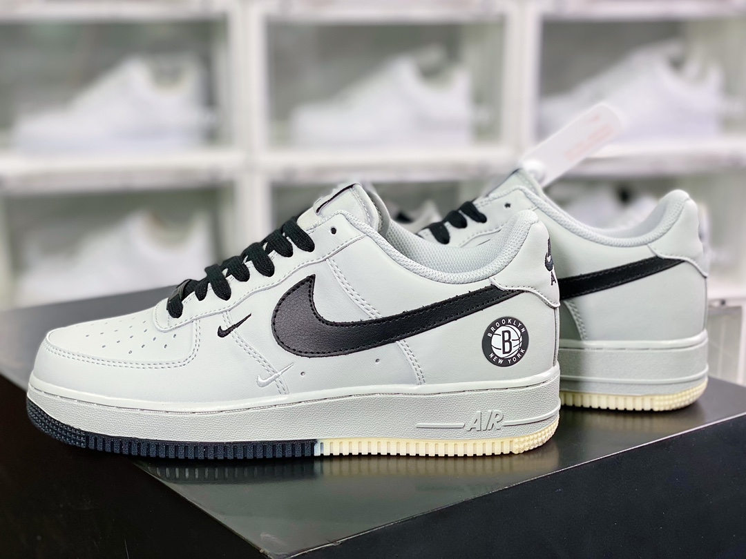 260  Air Force 1’07 Low QS”Grey/Black/Brooklyn Nets”空军一号HD6936-809