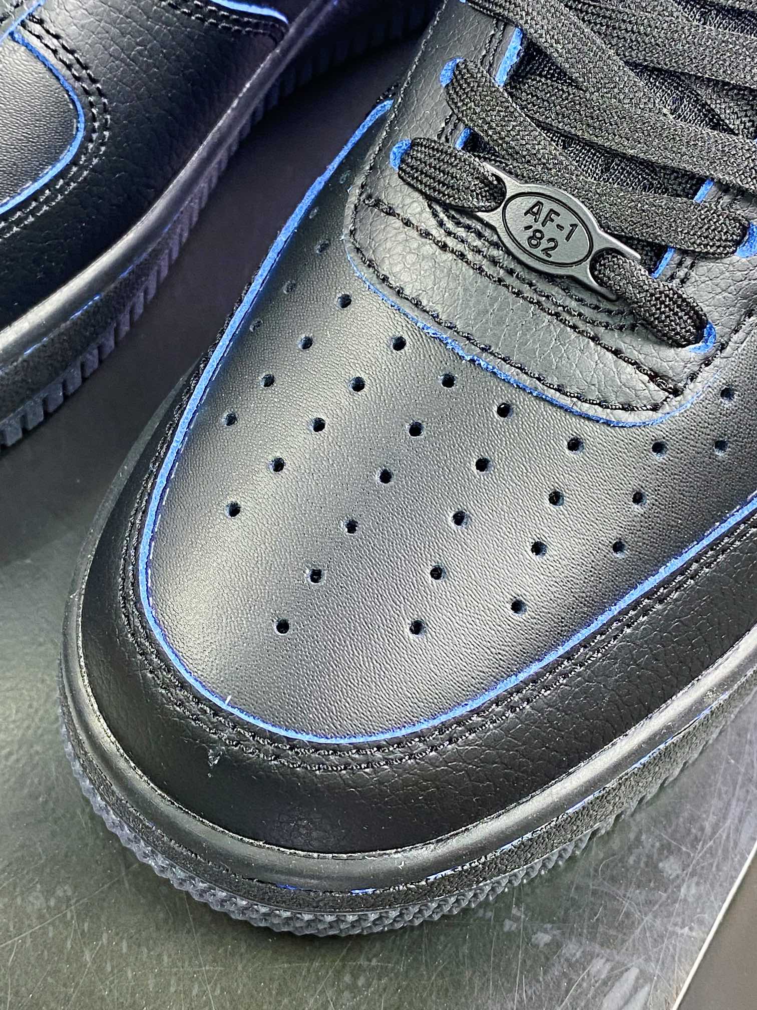 Air Force 1 '07 Low QS”Black/Blue Mini Swoosh”FB1840-100