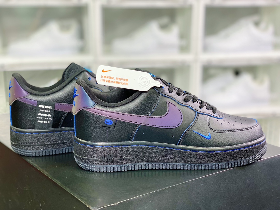 Air Force 1 '07 Low QS”Black/Blue Mini Swoosh”FB1840-100