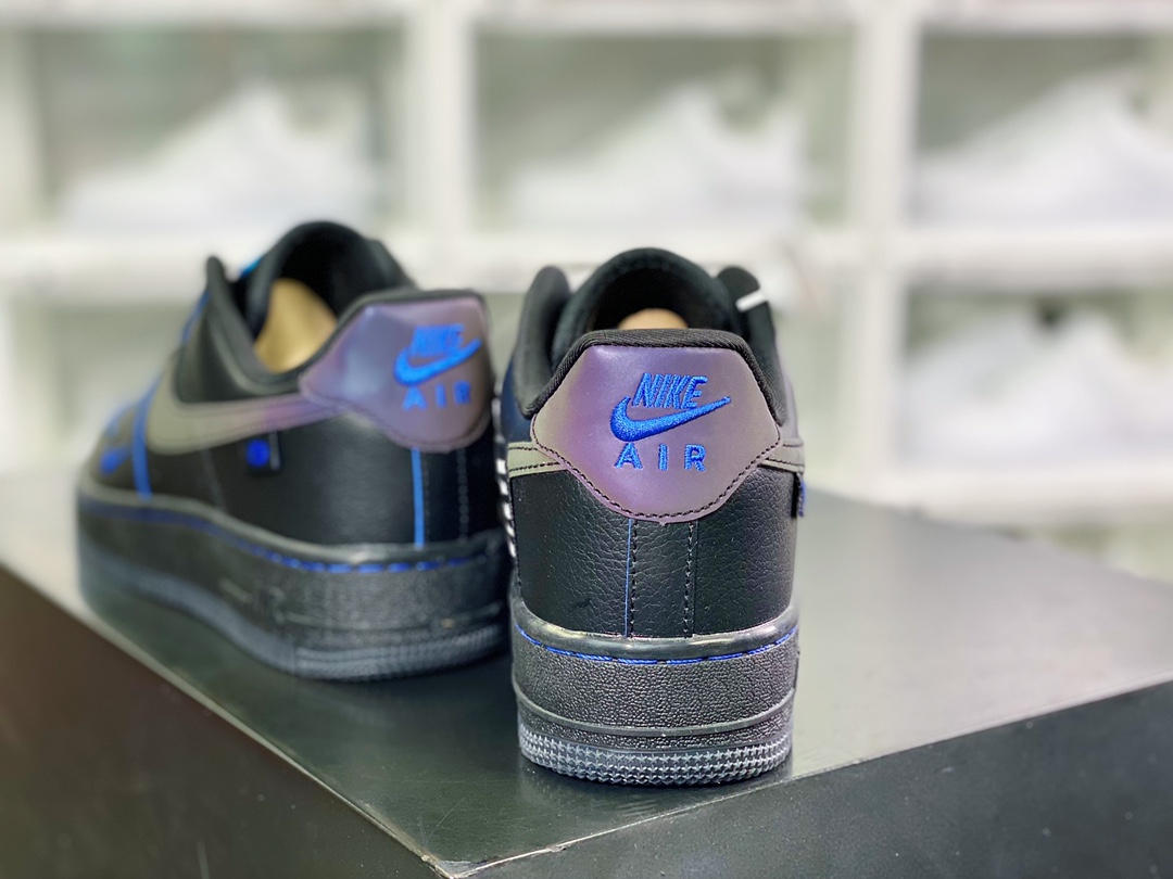 Air Force 1 '07 Low QS”Black/Blue Mini Swoosh”FB1840-100