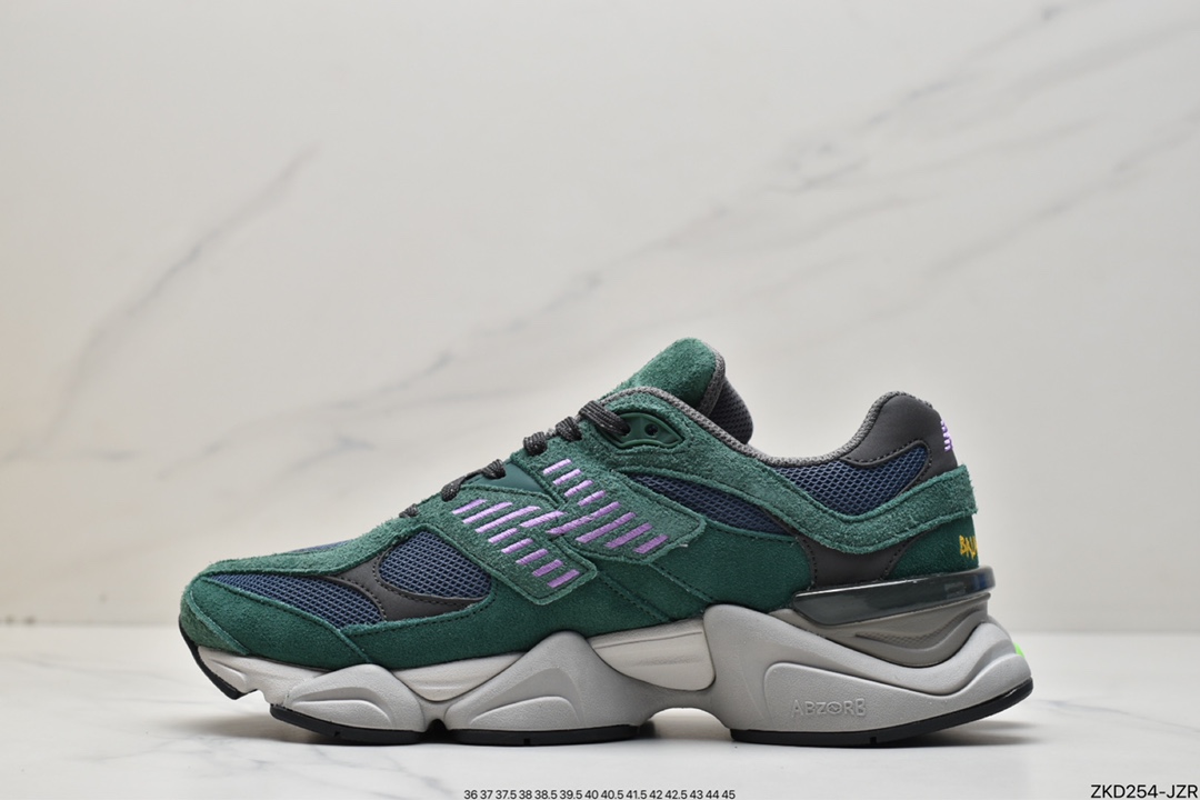 Pure original NBNew Balance 9060 ”Forest Green/Purple/Volt” series U9060GRE