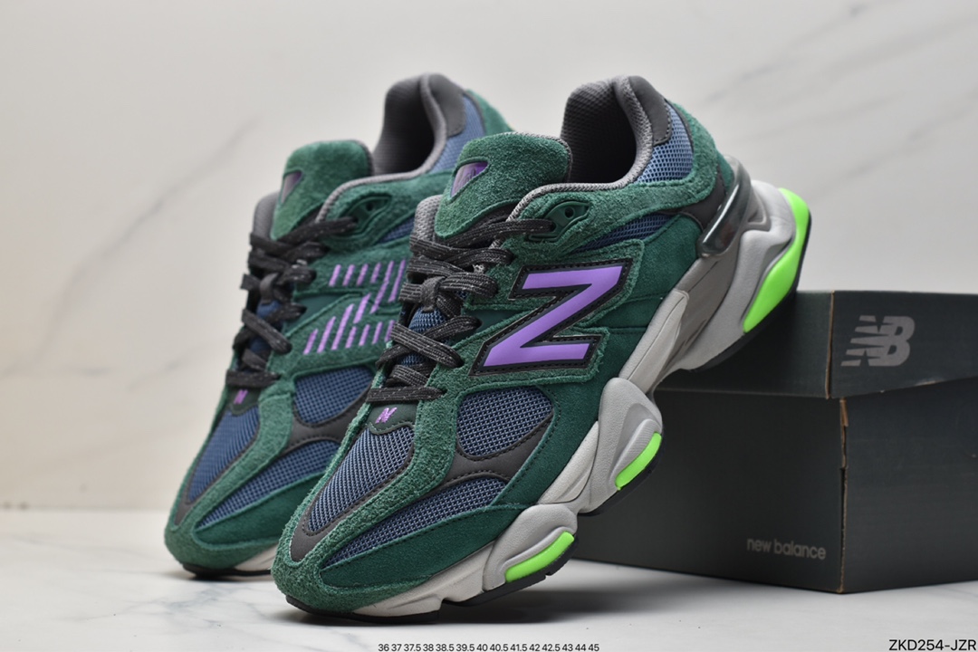 Pure original NBNew Balance 9060 ”Forest Green/Purple/Volt” series U9060GRE