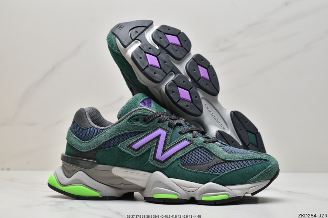 Pure original NBNew Balance 9060 ”Forest Green/Purple/Volt” series U9060GRE