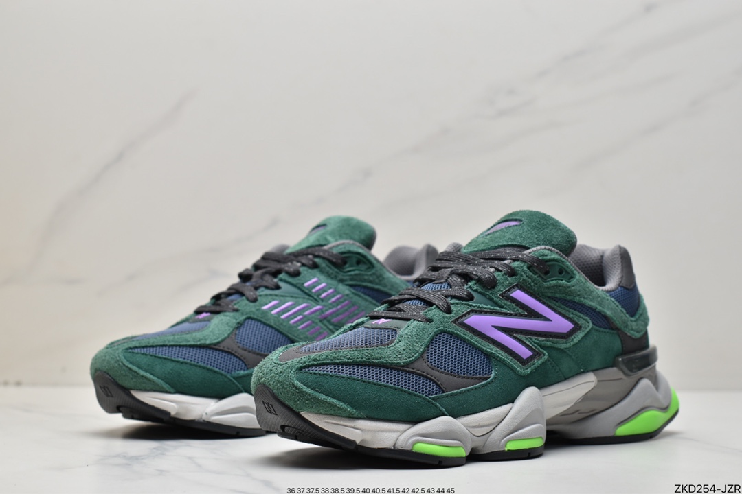 Pure original NBNew Balance 9060 ”Forest Green/Purple/Volt” series U9060GRE