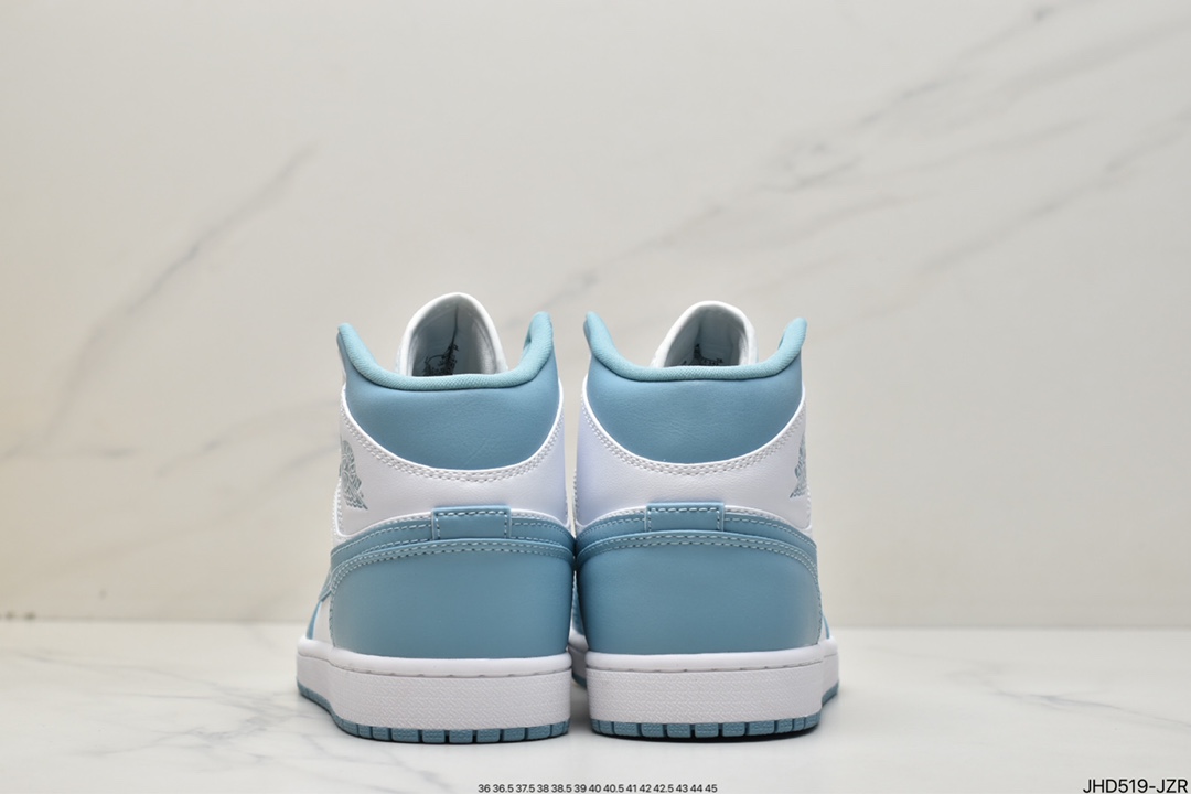 190 Nike Wmns Air Jordan 1 Mid GS”UNC”AJ1乔丹一代中帮BQ6472-141