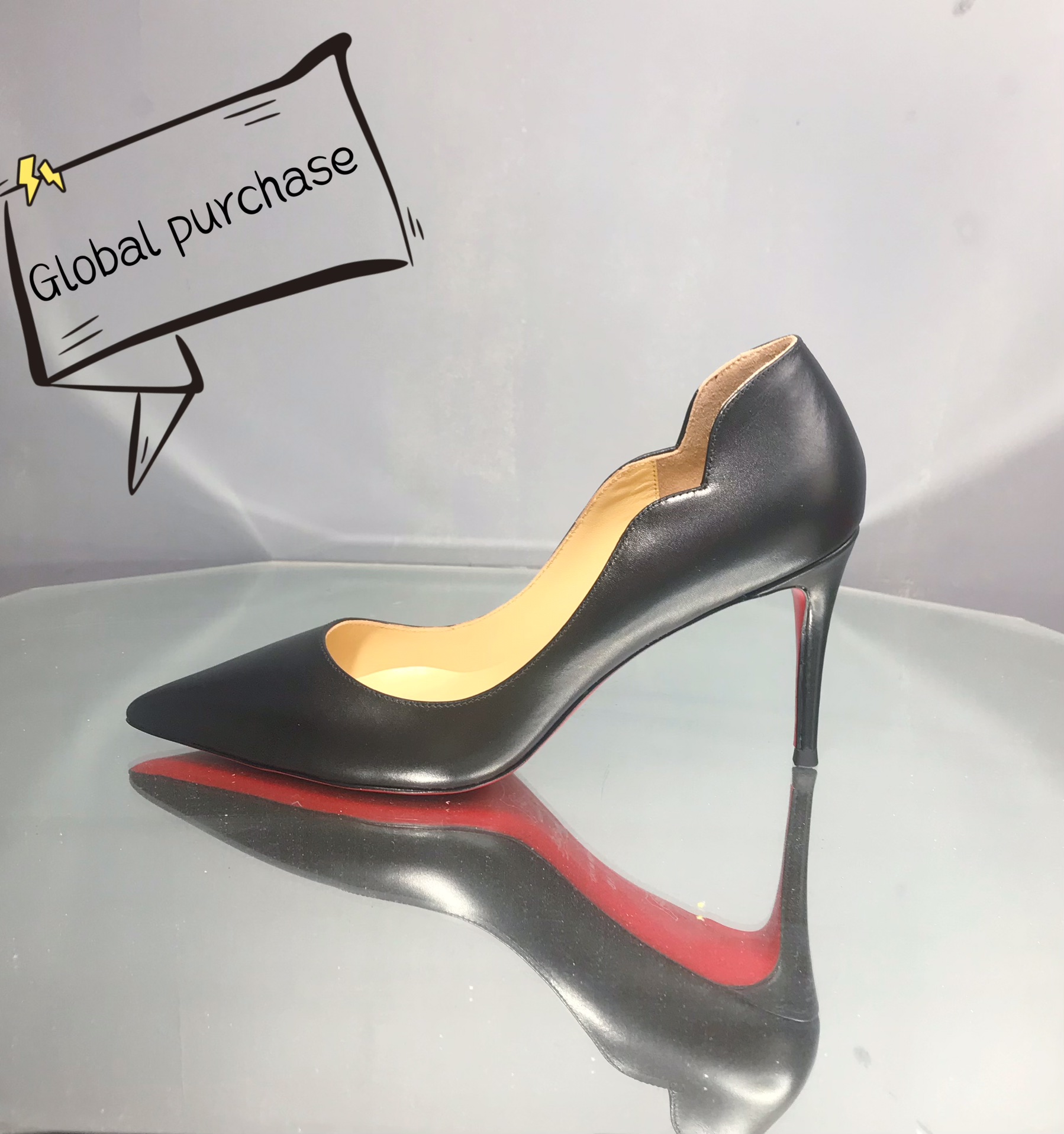 NO:336285,High-end customized fan style series!  H8.5Cm, size 34-42. Customized model, no return or exchange 9039-003. Fan black cowhide Standard European code Standard European code No:9039-003 Color:black Material:Calf Lining:goat leather Heel height:12Cm Sole:leather sole Size:EUR 34-42 (US 4-11):,,christian louboutin,cowhide19860909高端订制 扇面款系列！ H8.5Cm,尺码34-42码.订制款,不退不换9039-003.扇面黑牛皮 标准欧码 标准欧码 No:9039-003 Color:black Material:Calf Lining:goat leather Heel heigh:12Cm Sole:leather sole Size:EUR 34－42（US 4一11) :,,christian louboutin,cowhide,Women's Shoes