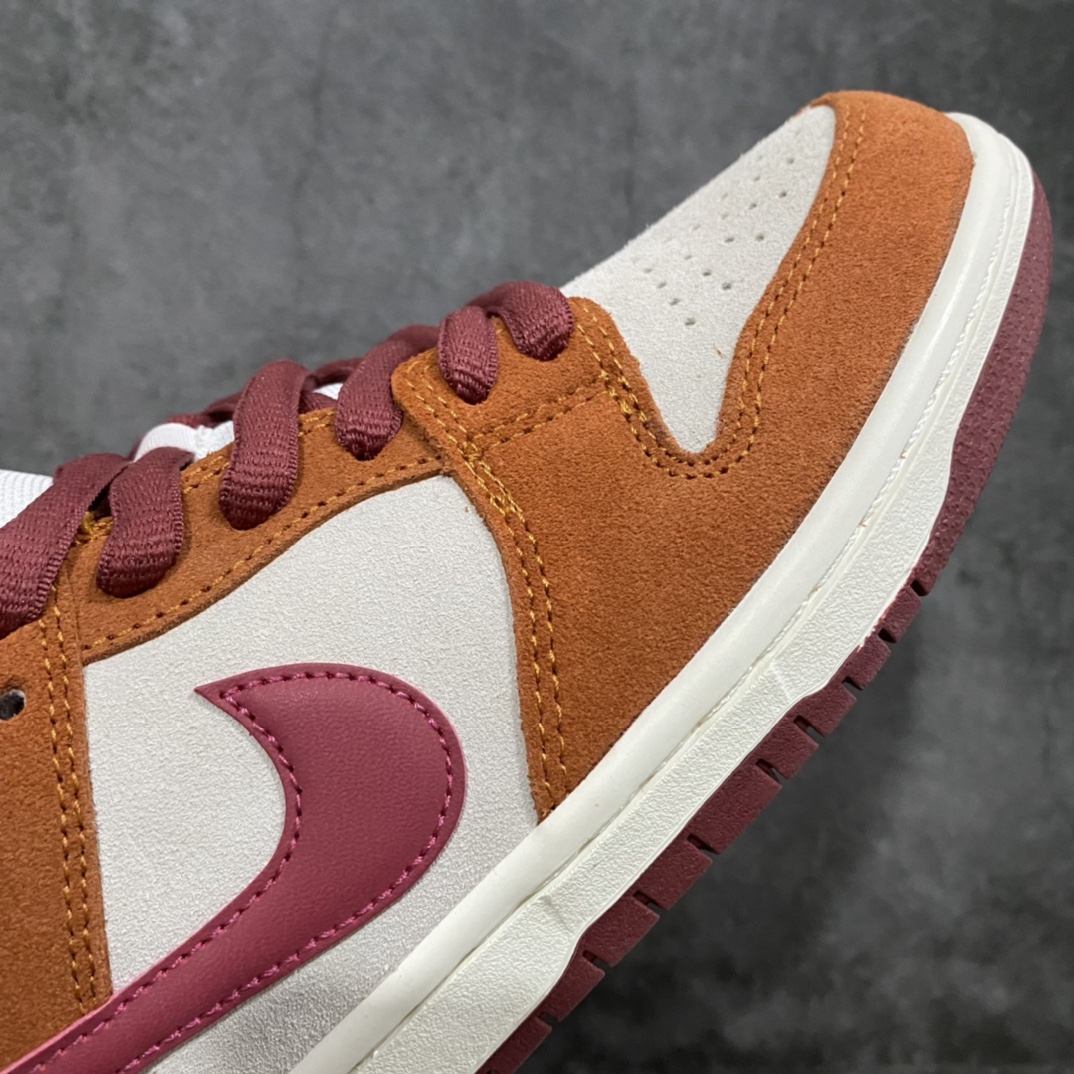 图片[6]-Top版本NK SB Dunk Low 棕色红勾 BQ6817-202 原盒原配 原材全套原楦原模倾力打造 采用原厂百宏鞋带以及原厂百宏织唛舌标 内标可供原厂几率过验3D打印鞋垫正确卡色 原厂中底布拉帮走线遵循公司钢印完美同步 尺码：36 36.5 37.5 38 38.5 39 40 40.5 41 42 43 44 44.5 45 46-选品中心