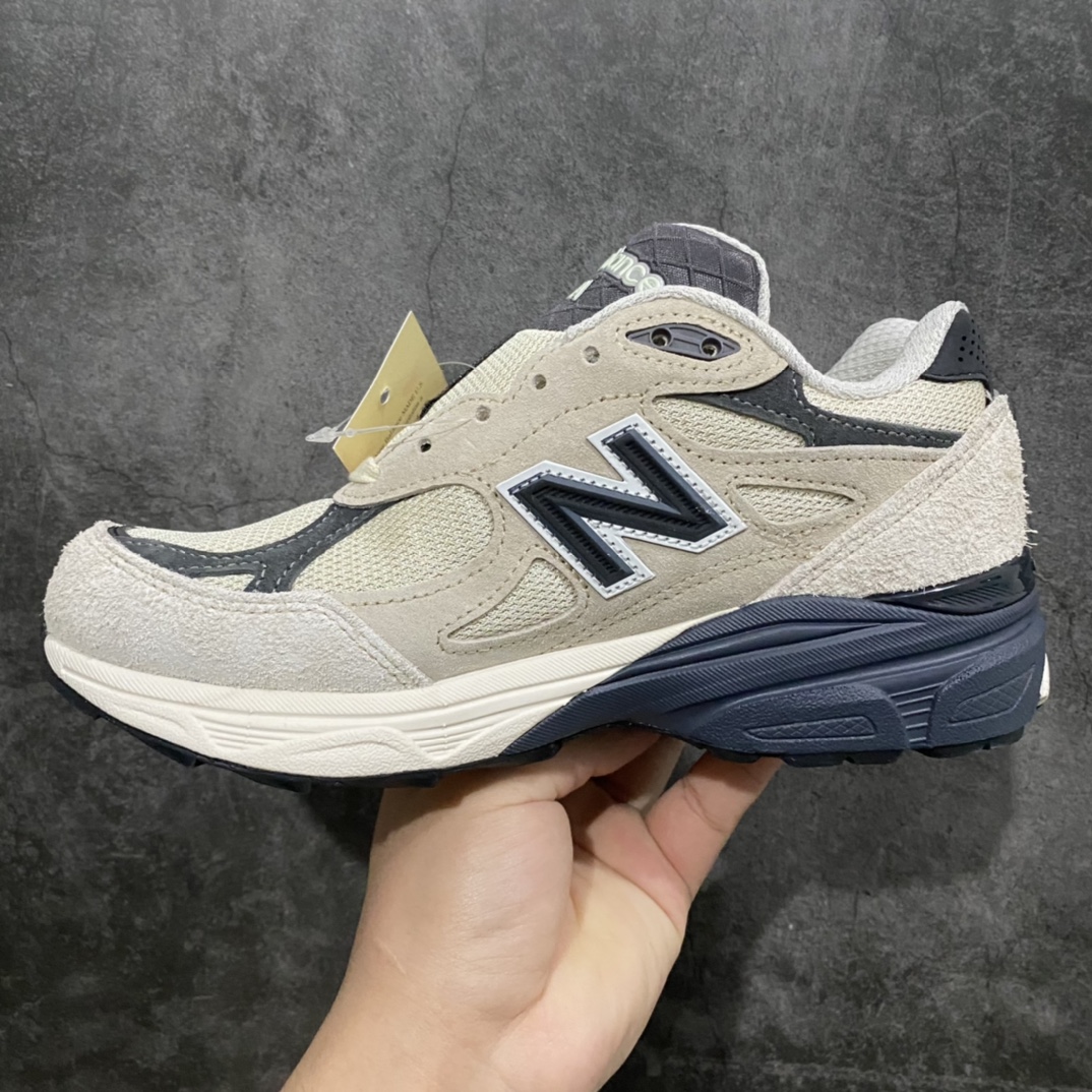 OG pure original NB990v3 retro running shoes beige American M990AD3