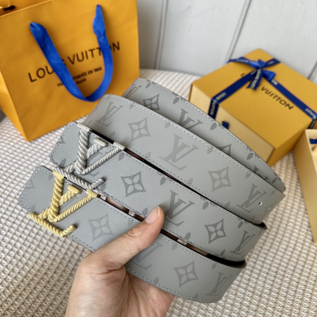 Louis Vuitton Belts Calfskin Cowhide