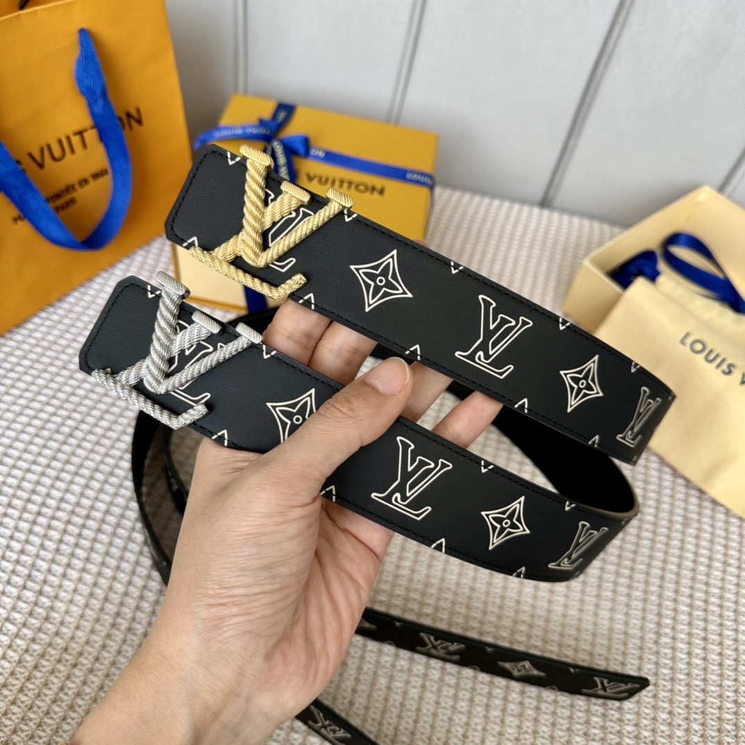 Louis Vuitton Belts Calfskin Cowhide