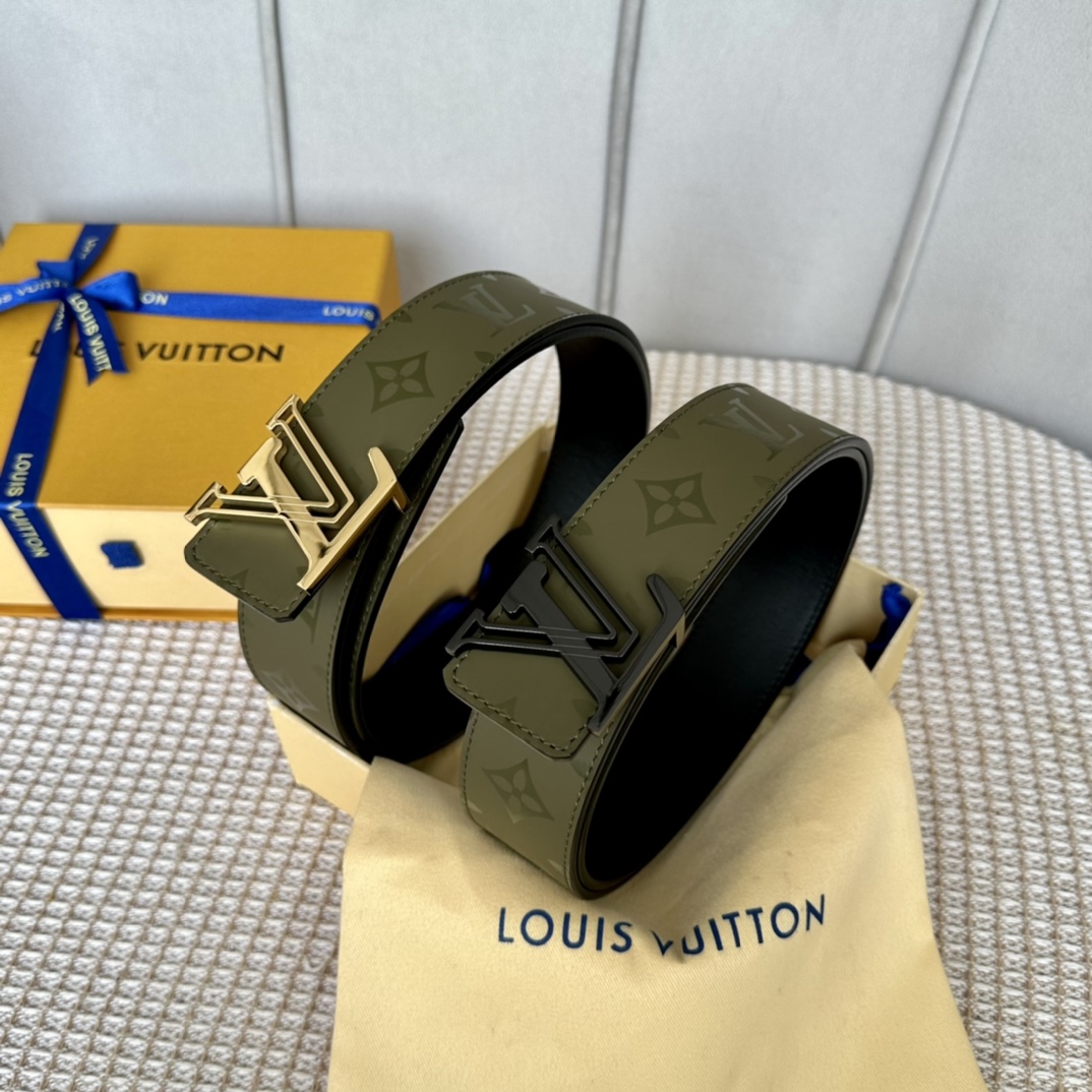 Louis Vuitton Belts Calfskin Cowhide