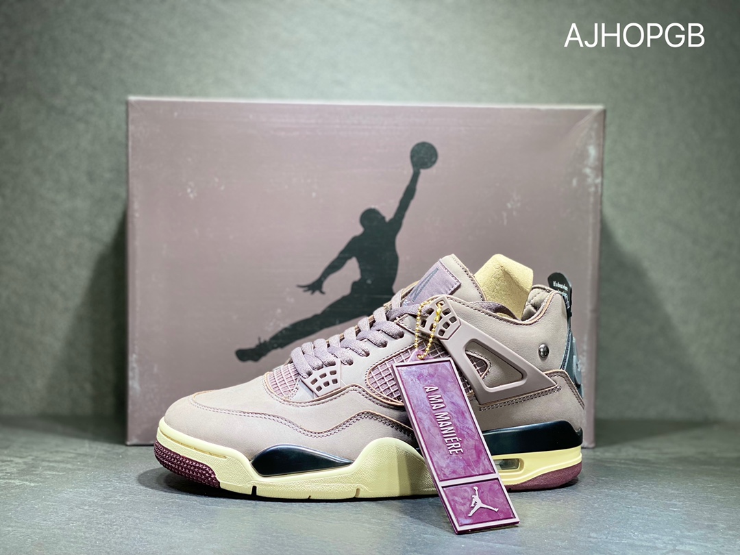 600 A Ma Maniére x Air Jordan 4 “Violet Ore” aj4 3m紫砂  DV6773-220