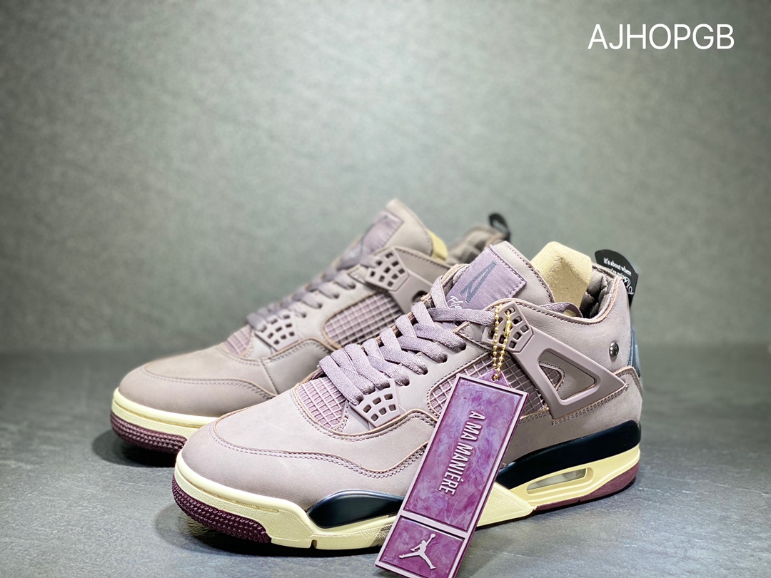 600 A Ma Maniére x Air Jordan 4 “Violet Ore” aj4 3m紫砂  DV6773-220