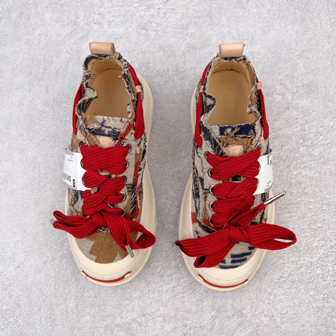 图片[2]-＃开春福利 SMILEREPUBLIC檀健次同款经典新款起司猫低帮开口笑厚底帆布鞋 新晋街头鞋履品牌SMILEREPUBLIC Canvas 系列 以 SMILE 为灵感来源 捕捉潮流 主打柔软的帆布设计 有裁切的羊毛流苏与独特编织技艺 超软水染牛皮内里 注塑成型鞋垫 4cm厘米外增高效果橡胶鞋底 尺码：35 36 37 38 39 40 41 42 43 44-选品中心