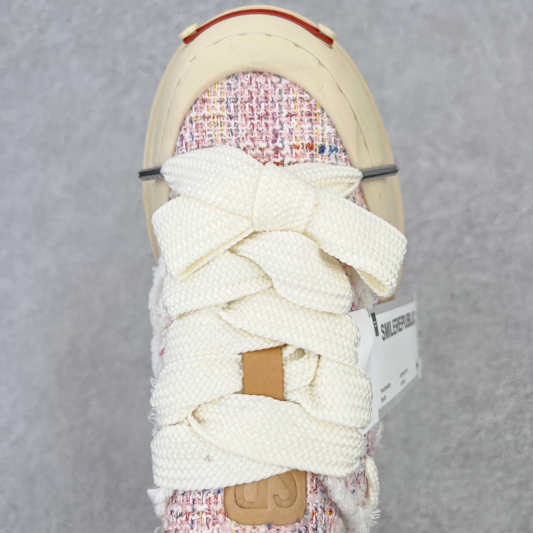 图片[4]-＃开春福利 SMILEREPUBLIC檀健次同款经典新款起司猫低帮开口笑厚底帆布鞋 新晋街头鞋履品牌SMILEREPUBLIC Canvas 系列 以 SMILE 为灵感来源 捕捉潮流 主打柔软的帆布设计 有裁切的羊毛流苏与独特编织技艺 超软水染牛皮内里 注塑成型鞋垫 4cm厘米外增高效果橡胶鞋底 尺码：35 36 37 38 39 40 41 42 43 44-选品中心