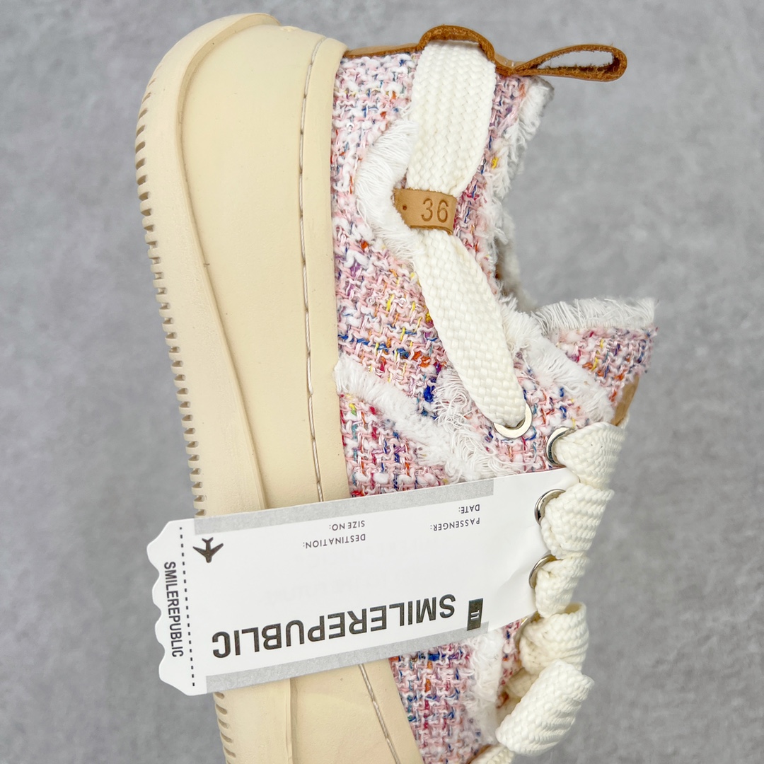 图片[6]-＃开春福利 SMILEREPUBLIC檀健次同款经典新款起司猫低帮开口笑厚底帆布鞋 新晋街头鞋履品牌SMILEREPUBLIC Canvas 系列 以 SMILE 为灵感来源 捕捉潮流 主打柔软的帆布设计 有裁切的羊毛流苏与独特编织技艺 超软水染牛皮内里 注塑成型鞋垫 4cm厘米外增高效果橡胶鞋底 尺码：35 36 37 38 39 40 41 42 43 44-选品中心