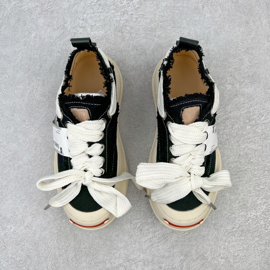 图片[2]-＃开春福利 SMILEREPUBLIC檀健次同款经典新款起司猫低帮开口笑厚底帆布鞋 新晋街头鞋履品牌SMILEREPUBLIC Canvas 系列 以 SMILE 为灵感来源 捕捉潮流 主打柔软的帆布设计 有裁切的羊毛流苏与独特编织技艺 超软水染牛皮内里 注塑成型鞋垫 4cm厘米外增高效果橡胶鞋底 尺码：35 36 37 38 39 40 41 42 43 44-选品中心