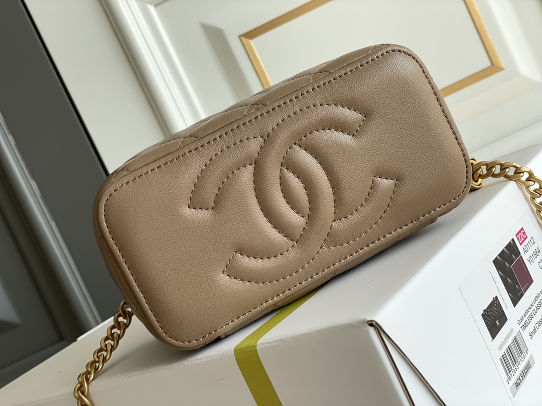 🌼现货 白金版▪️正品级 包装如图𝑪𝒉𝒂𝒏𝒆𝒍 22𝒌秋冬小金柱调节链长盒子 奶茶色𝟸𝟸𝚔秋冬新品必入系