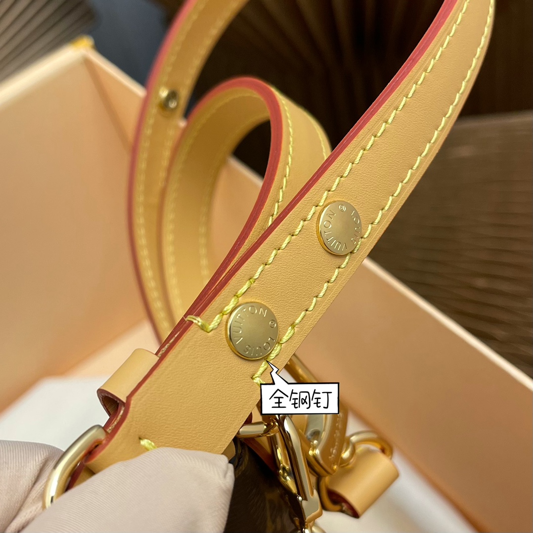 M45832 Odeon PM Handbag in Monogram Canvas with tan leather trim evokes - Bag 5