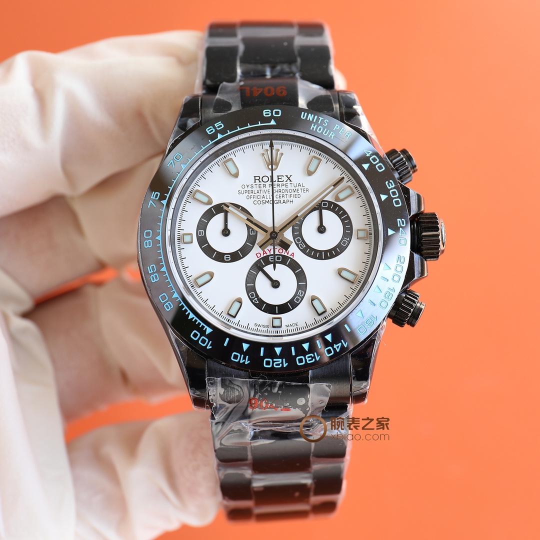 Rolex Daytona Montre Personnalisation de haute qualité
 Noir Bleu Couleur orange Genuine Leather Acier Bracelet en cuir