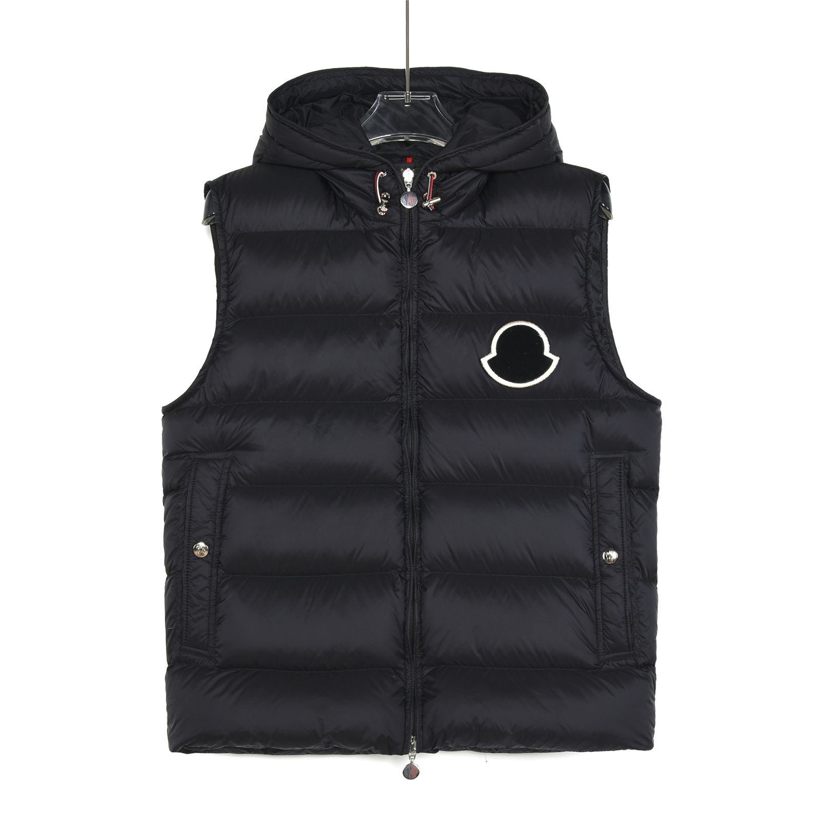 Moncler Clothing Down Jacket Waistcoats White Unisex Nylon Goose Down Fall/Winter Collection Fashion Hooded Top