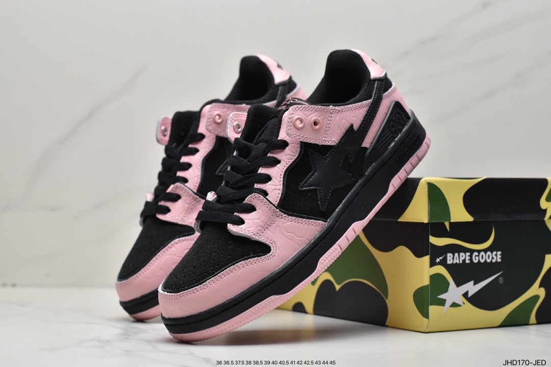 Harajuku trend brand A Bathing Ape BAPE Sk8 Sta Low SK8 series low-top casual sports skateboard shoes