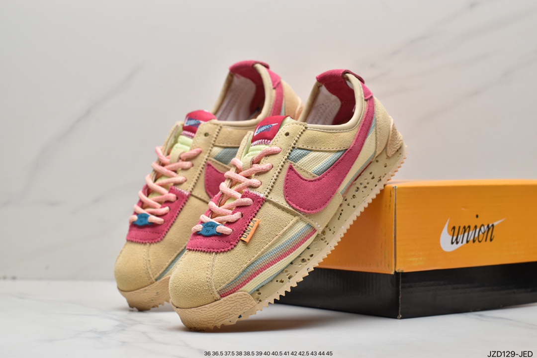 140 联乘洛杉矶知名店铺Union LA x Nike Cortez Low”Black”阿甘慢跑鞋 DR1413-007