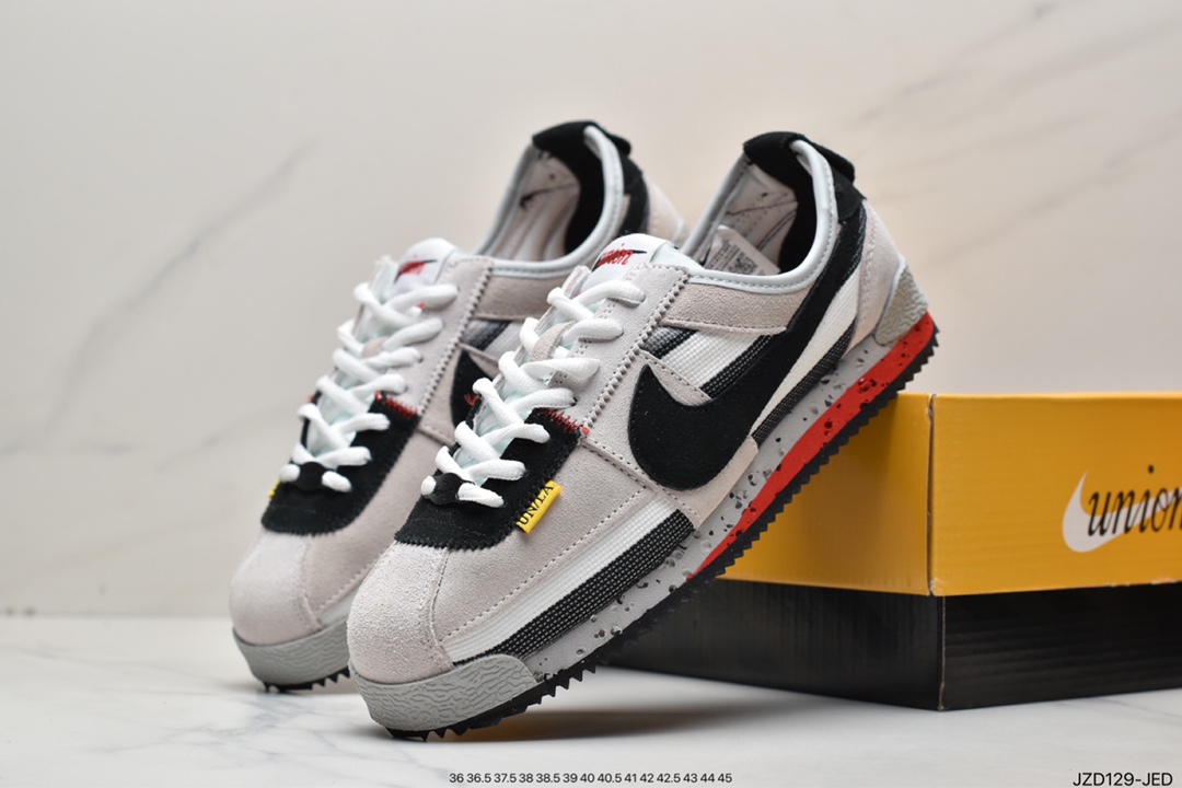 140 联乘洛杉矶知名店铺Union LA x Nike Cortez Low”Black”阿甘慢跑鞋 DR1413-007