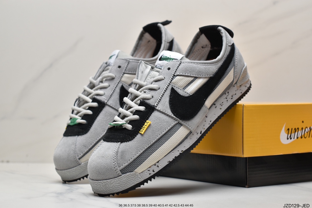140 联乘洛杉矶知名店铺Union LA x Nike Cortez Low”Black”阿甘慢跑鞋 DR1413-007