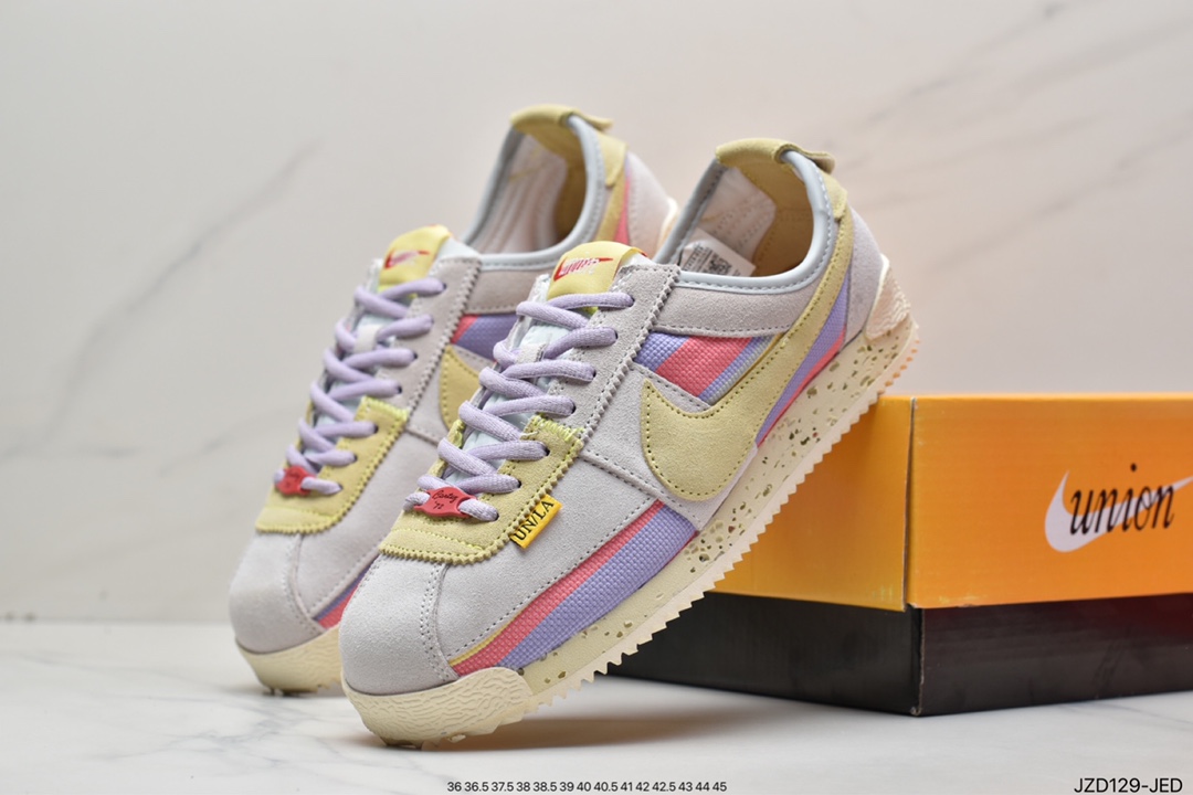 140 联乘洛杉矶知名店铺Union LA x Nike Cortez Low”Black”阿甘慢跑鞋 DR1413-007