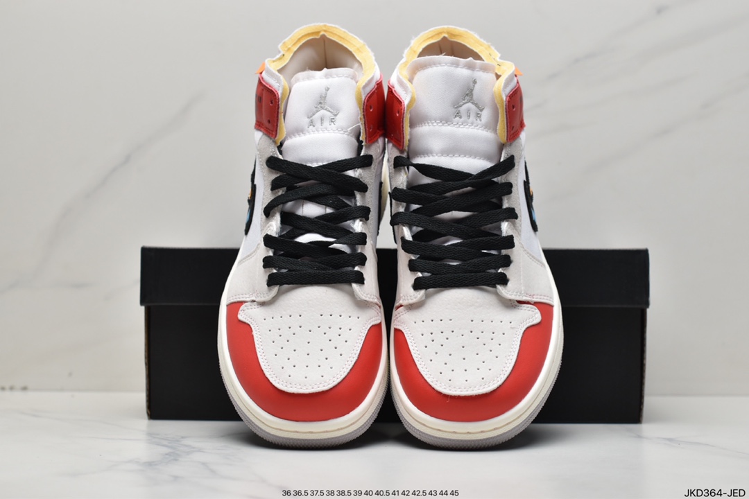 160 Air Jordan I Mid 'White and Phantom' 以 “inside out” 结构为灵感DM9652-100