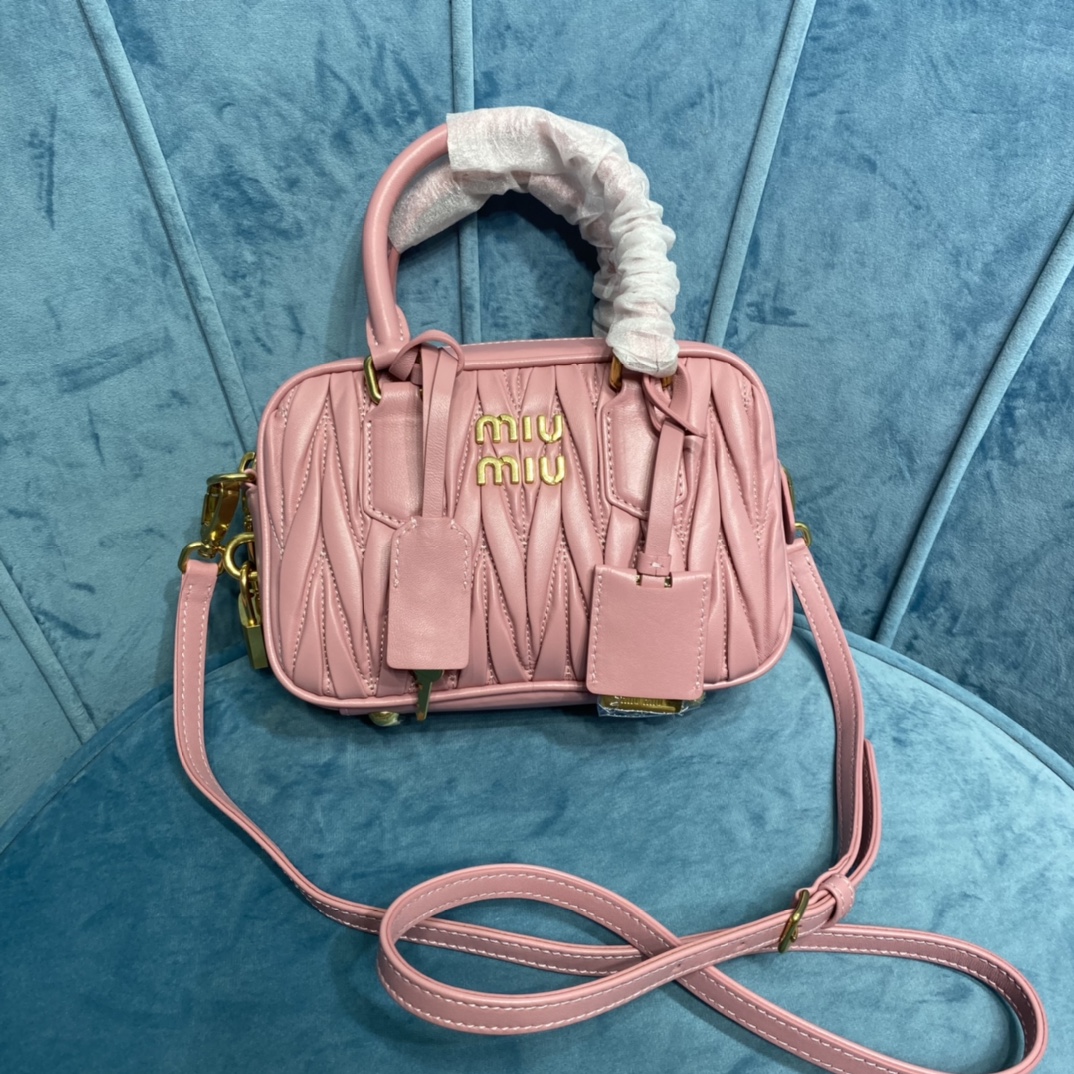 MiuMiu Bolsos de mano Réplica de calidad
 Escarcha Piel oveja Vintage