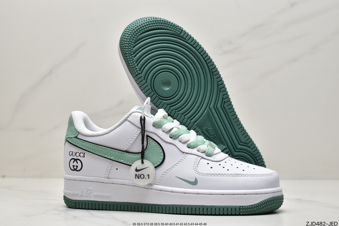 240 Nike Air Force 1 React LV8 白黑金 DA8481-100