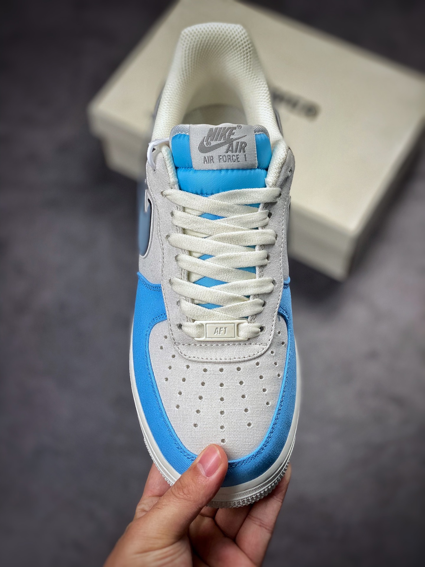 Nike Air Force 1 Low 07 gray brown blue canvas DG2296-024-Top High Quatity Cheap Sneakers Fashion Clothing Clothes Bags handbags Shoes of all Brand wholesale With The best Quality And Beautiful Price from China Factory Chinese suppliers wholesaler seller Nike Air Force 1 Low 07 gray brown blue canvas DG2296-024