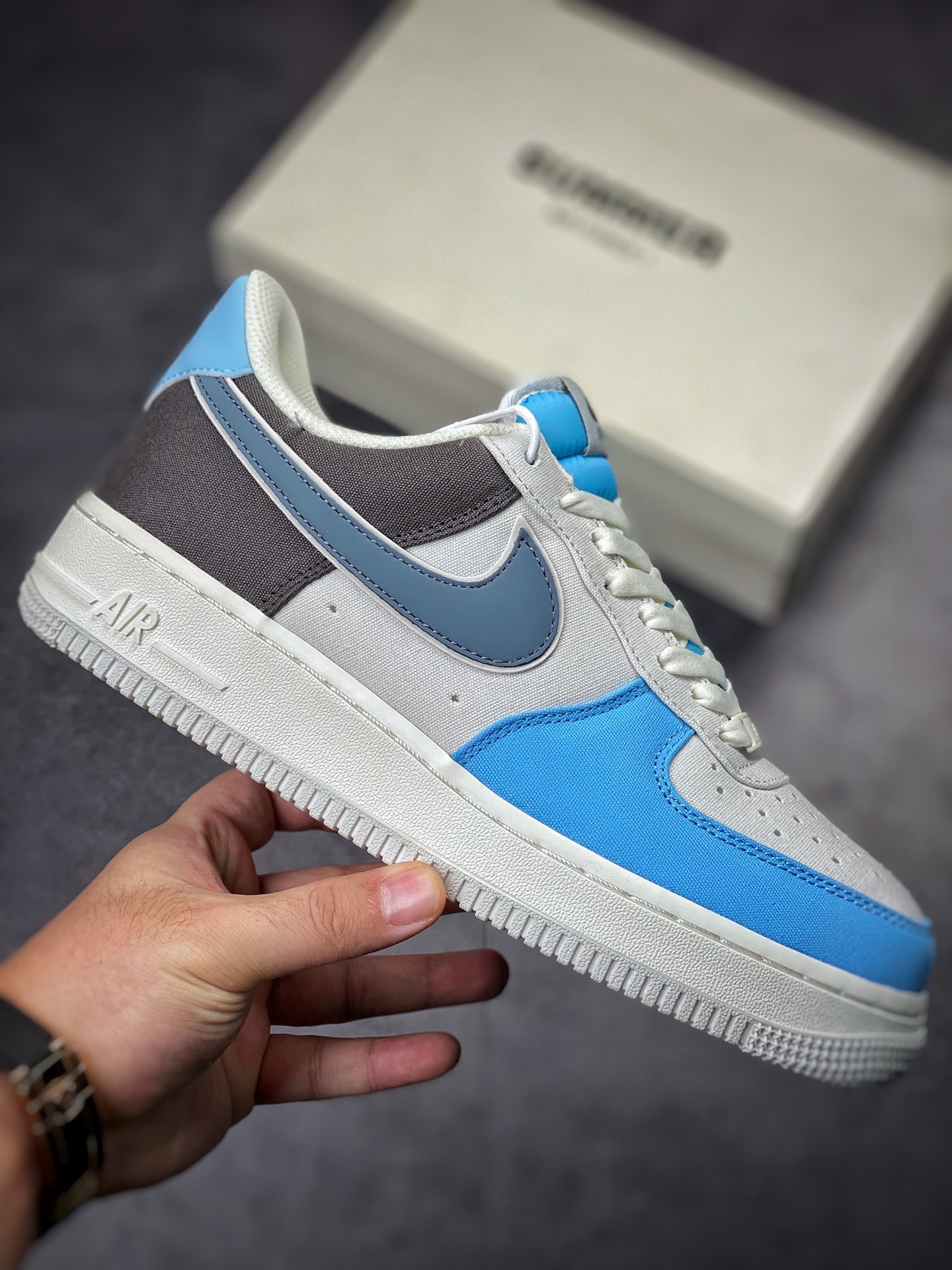 Nike Air Force 1 Low 07 gray brown blue canvas DG2296-024-Top High Quatity Cheap Sneakers Fashion Clothing Clothes Bags handbags Shoes of all Brand wholesale With The best Quality And Beautiful Price from China Factory Chinese suppliers wholesaler seller Nike Air Force 1 Low 07 gray brown blue canvas DG2296-024