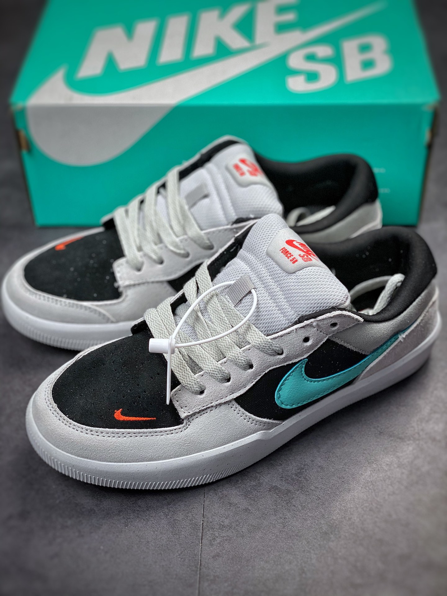 Nike SB Force 58 gray black green retro casual men's and women's sneakers CZ2959-006