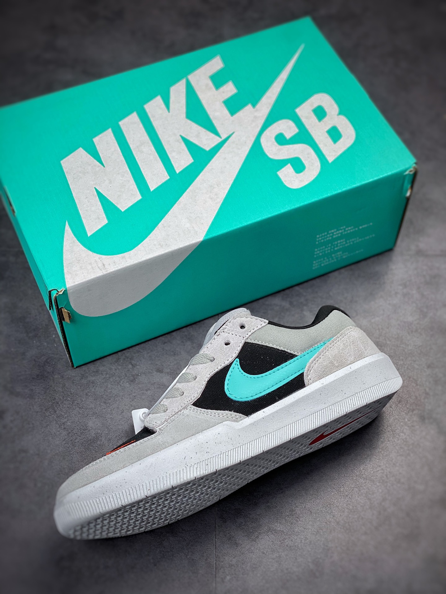 Nike SB Force 58 gray black green retro casual men's and women's sneakers CZ2959-006
