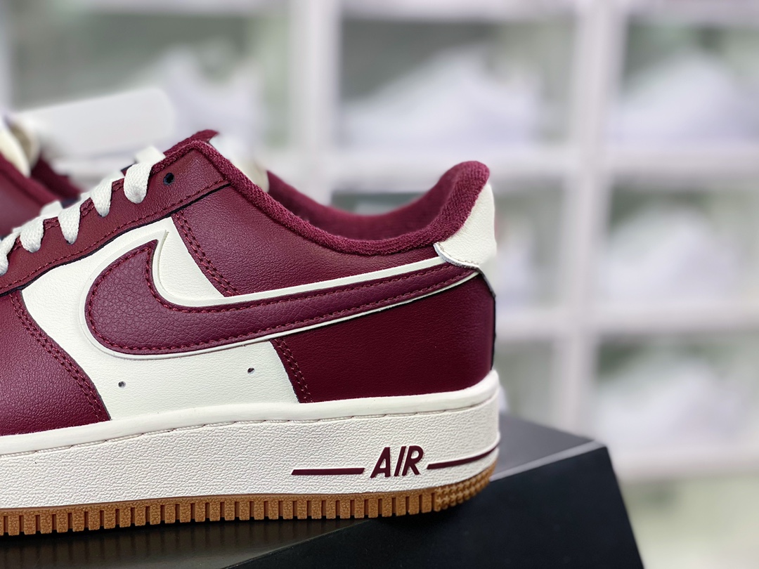 200  Air Force 1’07 Low LX”Red wine/White/Gum”空军一号经典低帮百搭休闲运动板鞋DQ7659-102