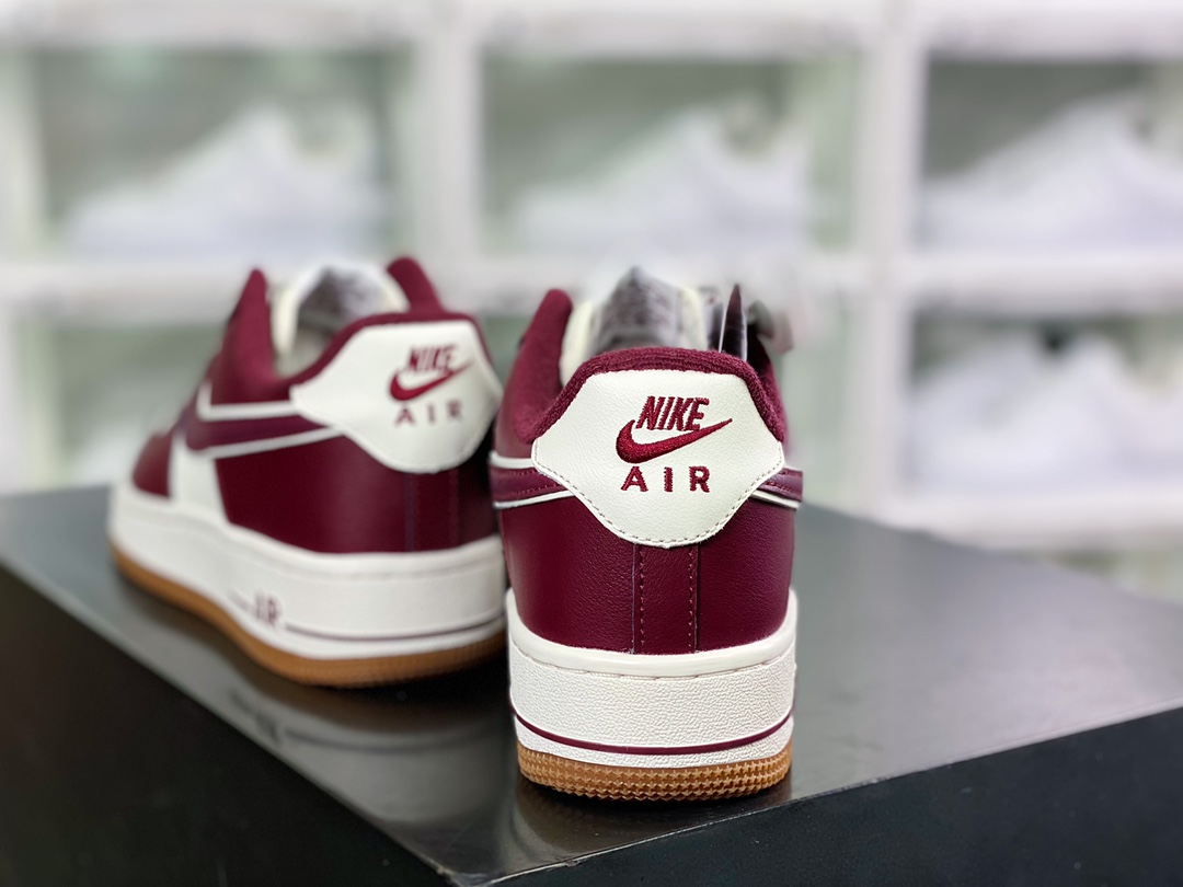 200  Air Force 1’07 Low LX”Red wine/White/Gum”空军一号经典低帮百搭休闲运动板鞋DQ7659-102